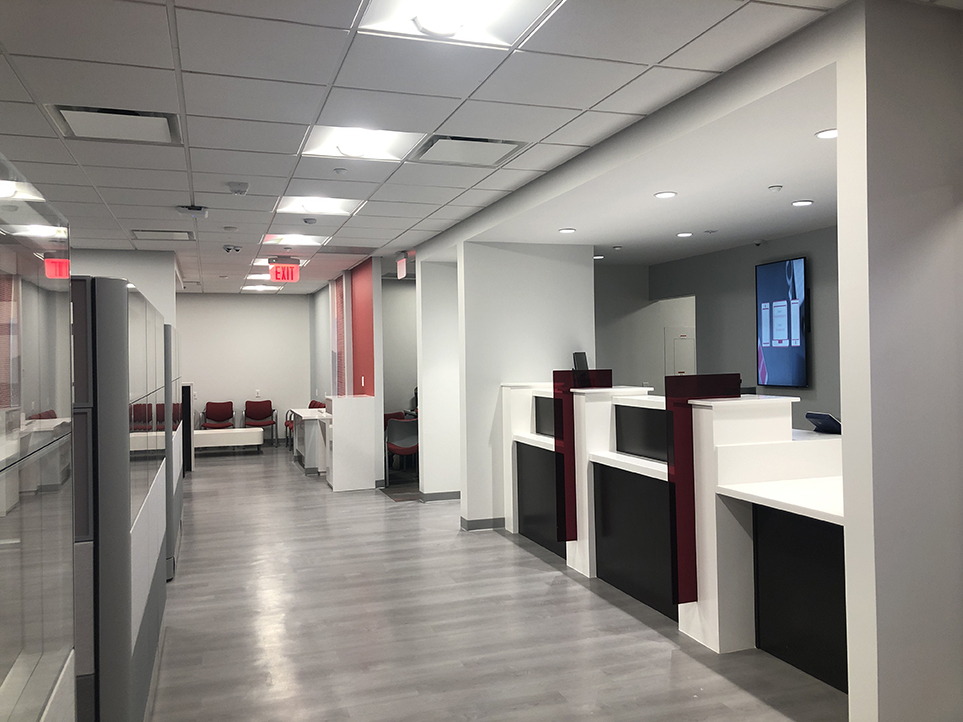 Bank interior remodel