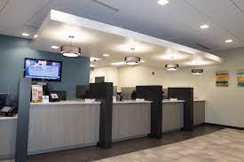 bank interior lighting renovation