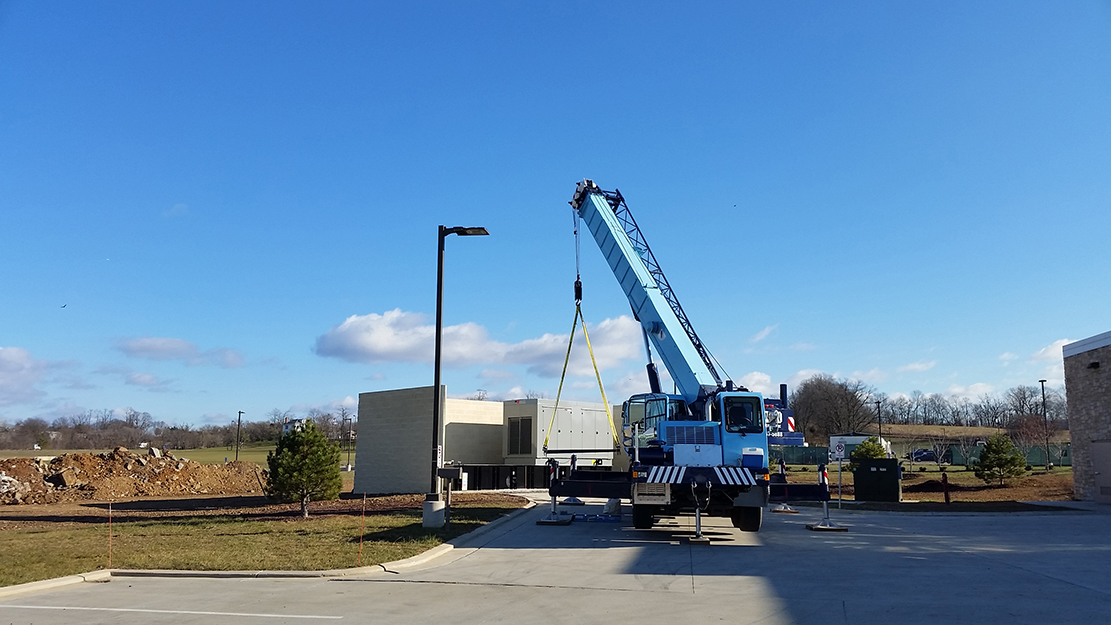 industrial commercial generator installation new construction